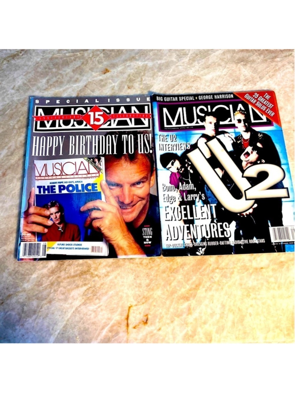Musician Magazine Special Issues - The Police & U2, Sting.